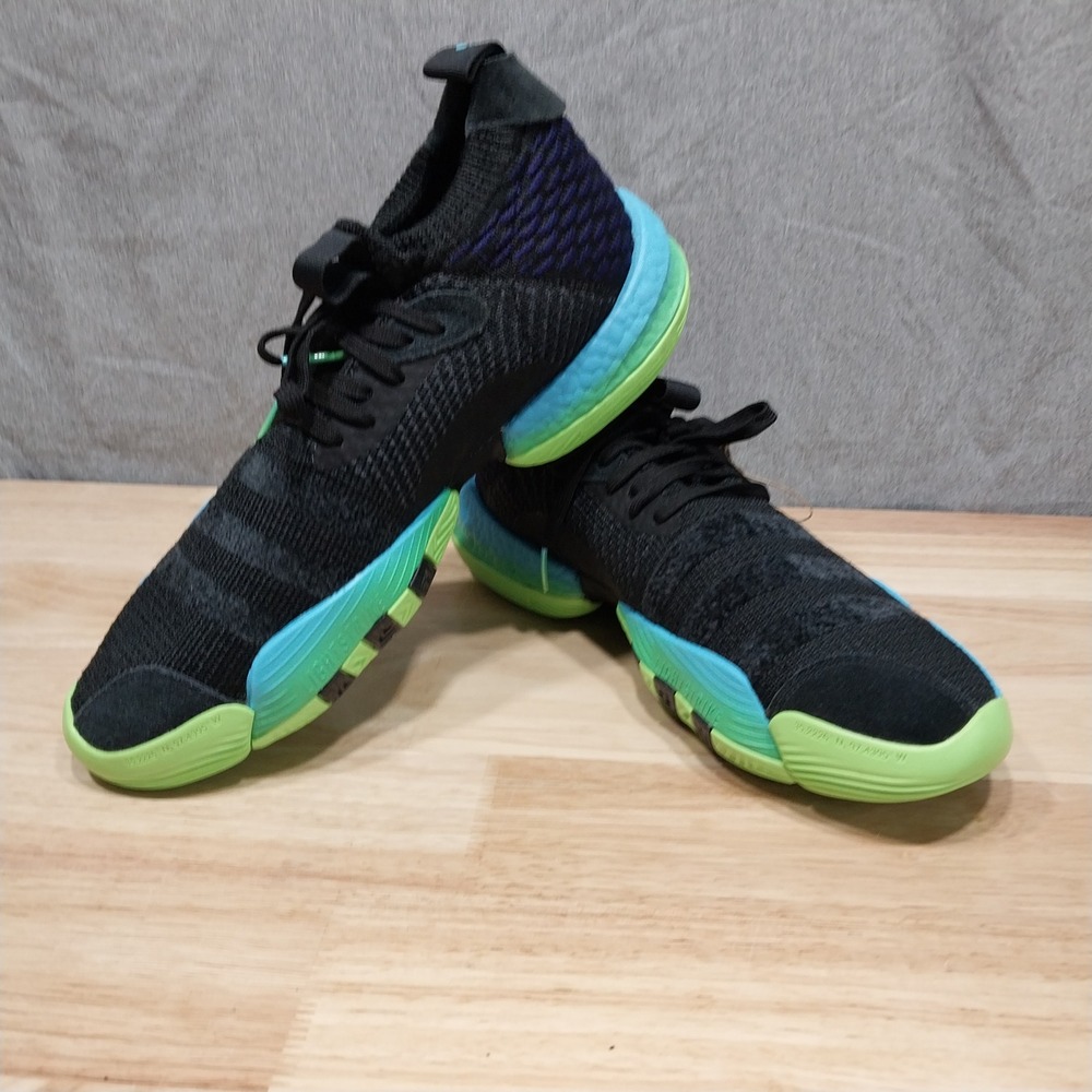 Adidas Mens Basketball Shoes Trae Young 2 M10 W11 Black Cyan Green‎